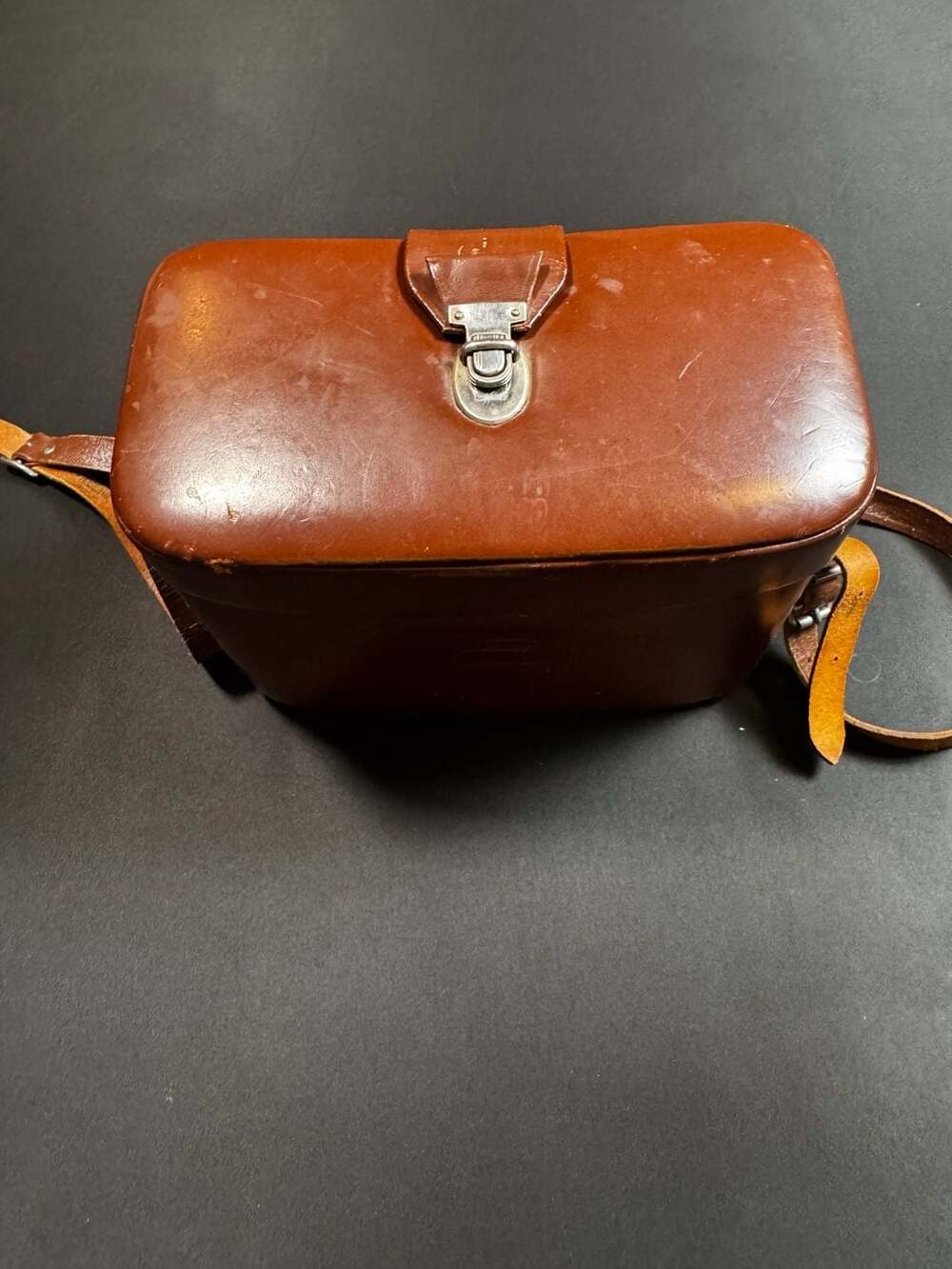 Vintage Omnica Deluxe Brown Leather Hard-Shell Camera Carrying Case - Picture 7 of 7